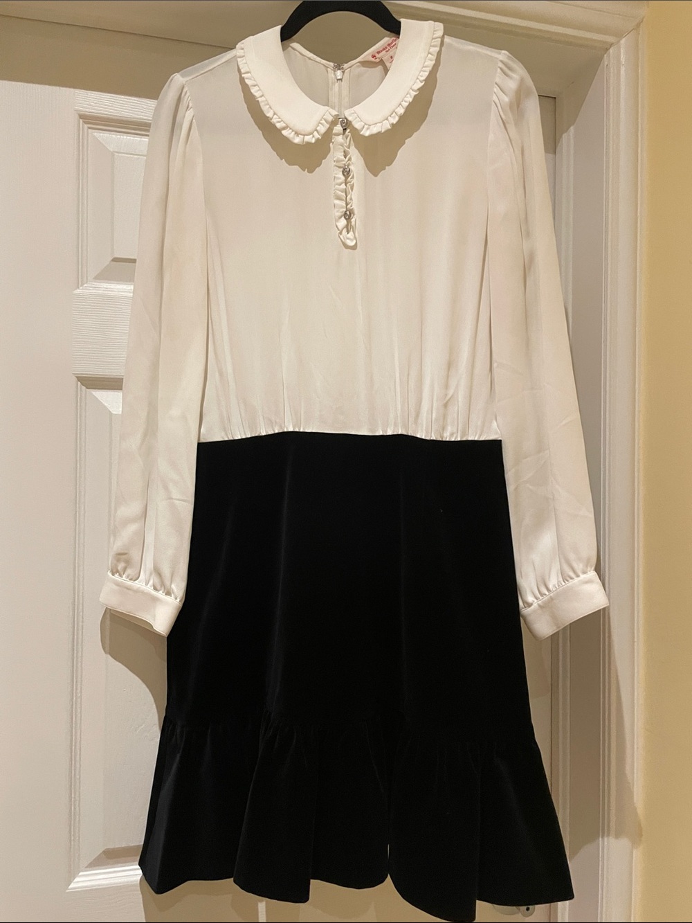 Brooks Brothers Red Fleece NWT Peter Pan Collar Dress Dark Academia 8